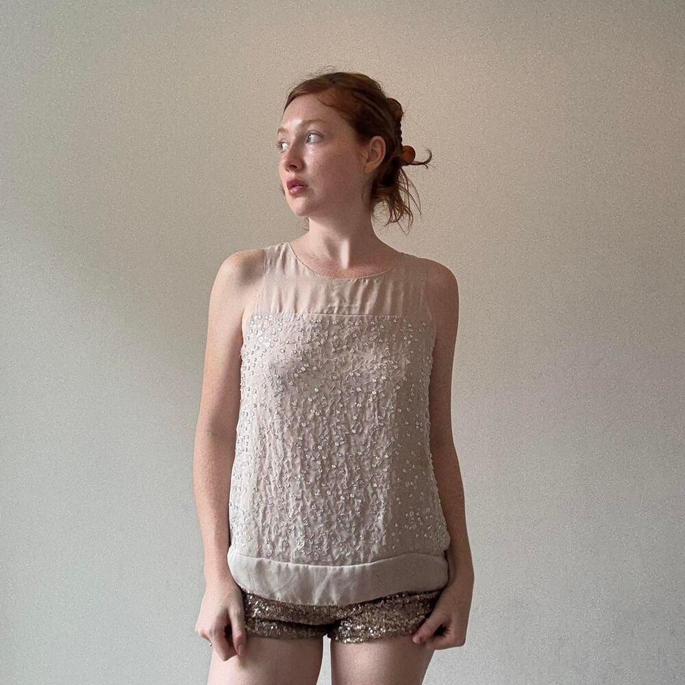 Stunning Vintage Sequin Blouse